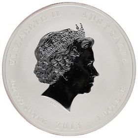 Moneda Australia 1 Dollar Año de la Serpiente Plata 2013 1oz