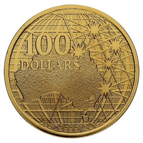 Moneda Australia 100 Dollars Cielos del Sur Oro 2020 1oz