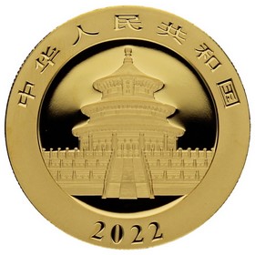 Moneda China 500 Yuans Panda Oro 2022 30g