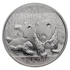 Moneda China 10 Yuans Panda Plata 2010 1oz