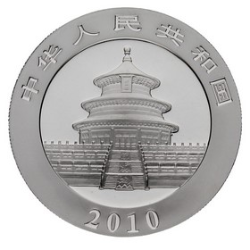 Moneda China 10 Yuans Panda Plata 2010 1oz