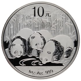 Moneda China 10 Yuans Panda Plata 2013 1oz