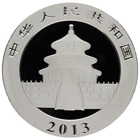 Moneda China 10 Yuans Panda Plata 2013 1oz