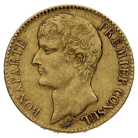 Moneda Francia 40 Francos An12 Oro 1804 12,88g