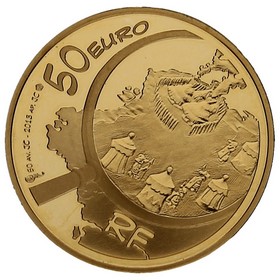 Moneda Francia 50 Euros Asterix Oro 2013 8,45g