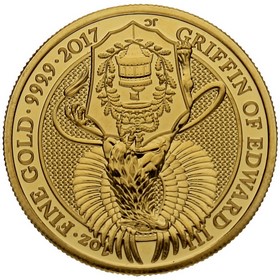 Moneda Reino Unido 100 Pounds Griffin of Edward III Oro 2017 1oz