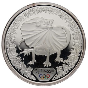 Moneda Australia 5 Dollars Sidney 2000 Plata 2000 1oz