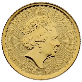 Moneda Reino Unido 25 Pounds Britannia Oro 2023 1/4oz