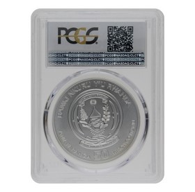 Moneda Ruanda 50 RWF Franc Guepardo MS69 Plata 2013 1oz