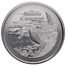 Moneda Antigua y Barbuda 2 Dólares Fregata Plata 2021 1oz