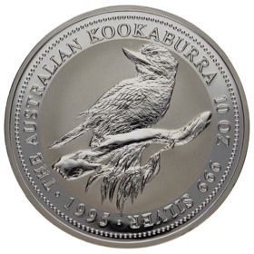 Moneda Australia 10 Dólares Kookaburra Plata 1995 10oz
