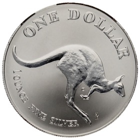 Moneda Australia 1 Dólar Canguro Plata 1993 C-Camberra 1oz