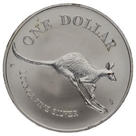 Moneda Australia 1 Dólar Canguro Plata 1994 C-Camberra 1oz