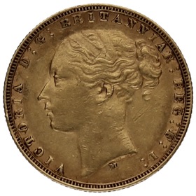 Moneda Australia 1 Soberano San Jorge Oro 1874 M-Melbourne 7,95g