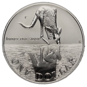 Moneda Australia 1 Dólar Canguro Plata 1997 1oz