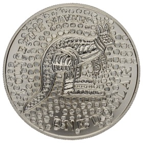 Moneda Australia 1 Dólar Canguro Plata 2001 1oz