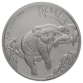 Moneda Australia 1 Dólar Koala Plata 2022 P-Perth 1oz