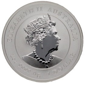 Moneda Australia 1 Dólar Año del Tigre Plata 2022 P-Perth 1oz