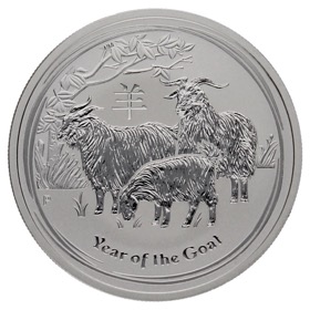 Moneda Australia 0,5 Dólares Año de la Cabra Plata 2015 P-Perth 1/2oz