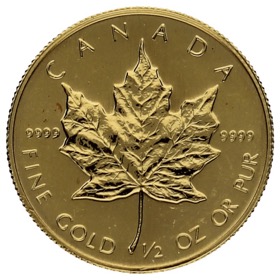 Moneda Canadá 20 Dólares Oro 1986 1/2oz