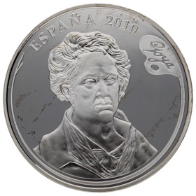 Moneda 10 Euros Pintores Españoles-Goya Plata 2010 M-Madrid 27g