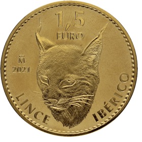 Moneda 1,5 Euros Lince Oro 2021 M-Madrid 1oz