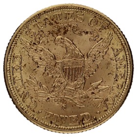 Moneda Estados Unidos 5 Dólares Oro 1899 S-San Francisco 8,35g