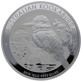 Moneda Australia 30 Dólares Kookaburra Plata 2019 P-Perth 1Kg