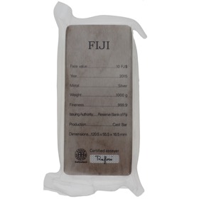 Moneda Fiji 10 Dólares Plata 2015 1Kg