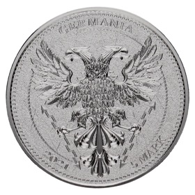 Moneda Germania 5 Marcos Chestnut Leaf Plata 2021 1oz