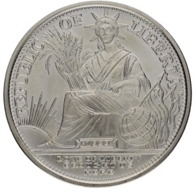 Moneda Liberia 20 Dólares Millennium Y2K Plata 1999 1oz