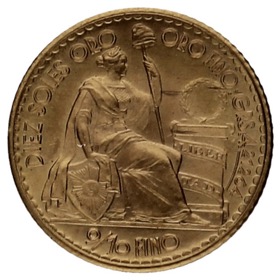 Moneda Perú 10 Soles de Oro Oro 1965 Lima 4,68g