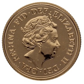 Moneda Reino Unido 1 Soberano San Jorge Oro 2019 7,98g