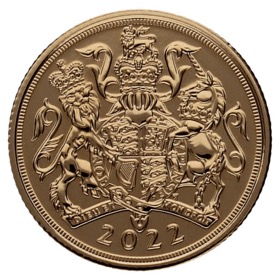 Moneda Reino Unido 1 Soberano Jubileo de Platino Oro 2022 7,99g