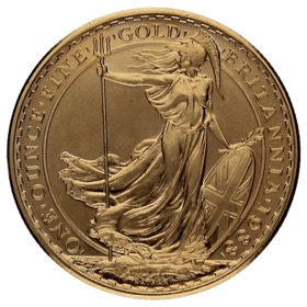 Moneda Reino Unido 100 Libras Britannia Oro 1988 34,05g