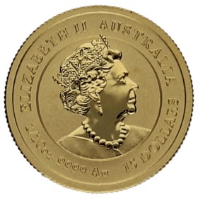 Moneda Australia 15 Dólares Año del Ratón Oro 2020 1/10oz