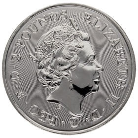 Moneda Reino Unido 2 Libras Littel John Plata 2022 1oz