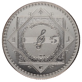 Moneda Tokelau 5 Dólares Vivat Humanitas Plata 2021 1oz