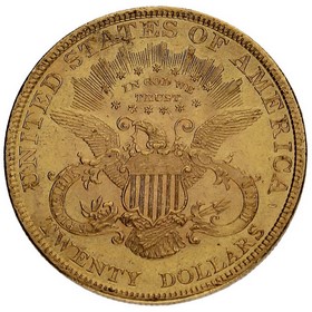 Moneda Estados Unidos 20 Dollars Double Eagle Liberty Oro 1895 33,43g