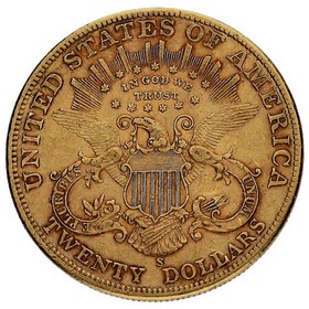 Moneda Estados Unidos 20 Dollars Double Eagle Liberty Oro 1905 S 33,37g