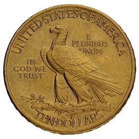 Moneda Estados Unidos 10 Dollars Indian Head Oro 1909 16,71g