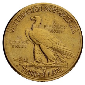 Moneda Estados Unidos 10 Dollars Indian Head Oro 1912 16,70g