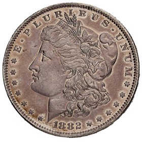 Moneda Estados Unidos Morgan Dollar Plata 1882 O 26,74g