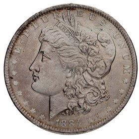 Moneda Estados Unidos Morgan Dollar Plata 1884 O 26,72g