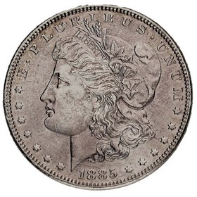 Moneda Estados Unidos Morgan Dollar Plata 1885 26,75g
