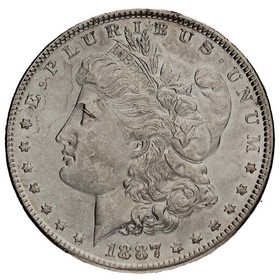 Moneda Estados Unidos Morgan Dollar Plata 1887 26,77g