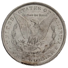 Moneda Estados Unidos Morgan Dollar Plata 1887 26,77g