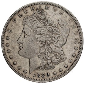 Moneda Estados Unidos Morgan Dollar Plata 1889 O 26,56g