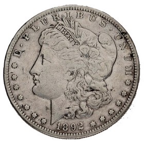 Moneda Estados Unidos Morgan Dollar Plata 1892 S 26,32g