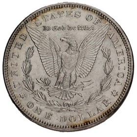 Moneda Estados Unidos Morgan Dollar Plata 1896 26,77g